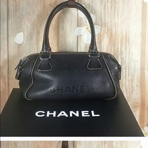 Chanel Authentic Black Leather Bag